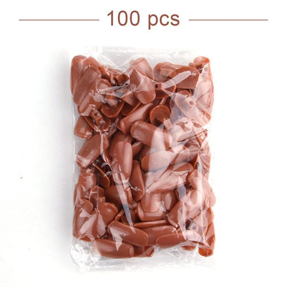Practice Finger with Tips Nail Training Finger, Brown V1237-ZY-506-0348