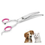 Curved Dog Scissors 19cm, Silver, Rounded Tip Pet Grooming Shears V1237-ZY-506-0349