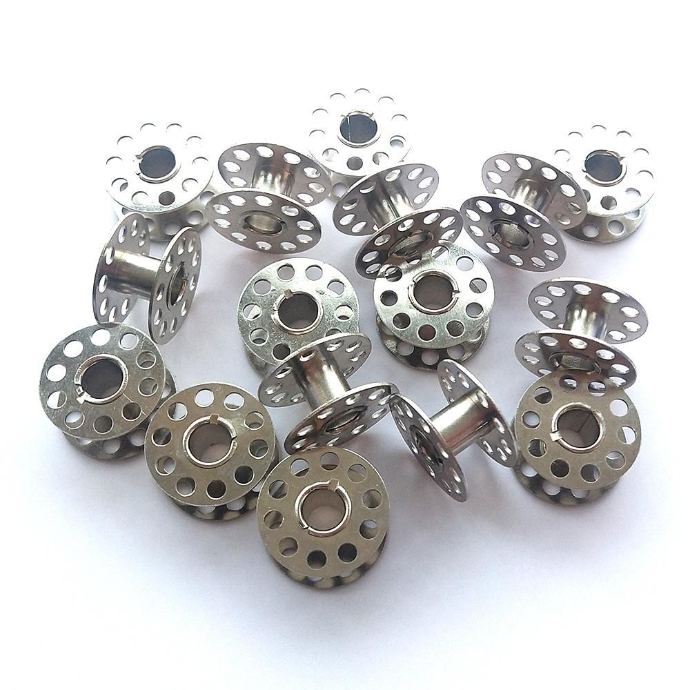 25 Bobbins for Sewing Machine Silver, with Storage Box V1237-ZY-506-0351