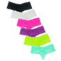 6-pack half-string lace panties, 6 colors V1237-ZY-506-0356