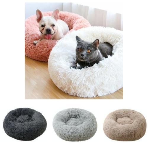 Fluffy Dog Bed Cat Bed 70cm, Dark Grey V1237-ZY-506-0357