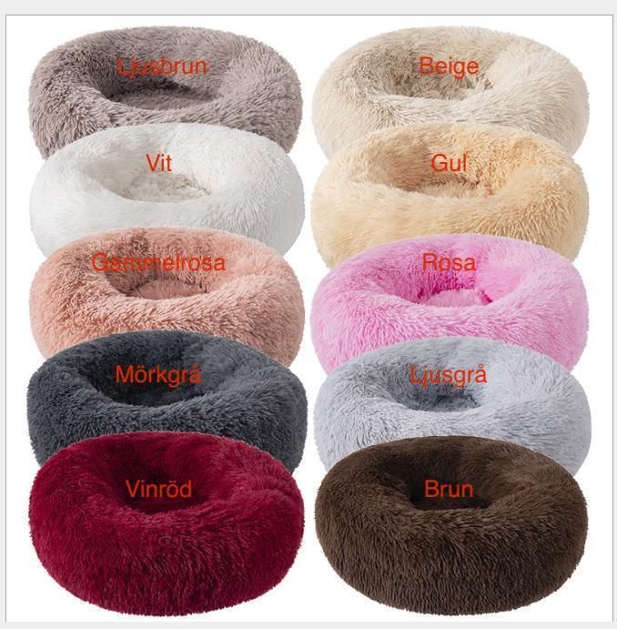 Fluffy Dog Bed Cat Bed 70cm, Dark Grey V1237-ZY-506-0357