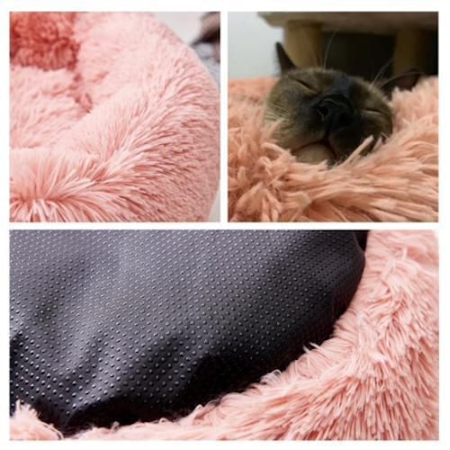 Fluffy Dog Bed Cat Bed, 70cm - Light Grey V1237-ZY-506-0363