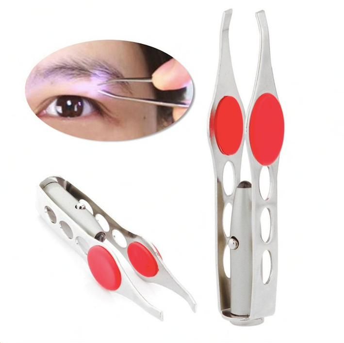 LED Tweezers Silver, 12.5cm V1237-ZY-506-0366