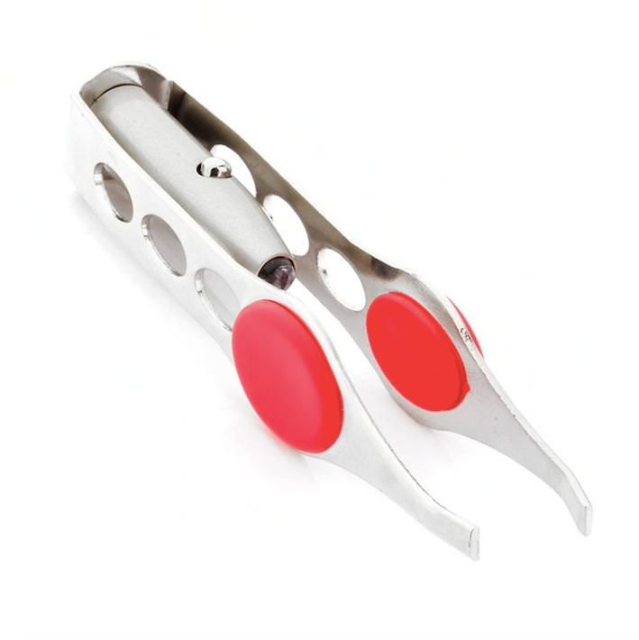 LED Tweezers Silver, 12.5cm V1237-ZY-506-0366