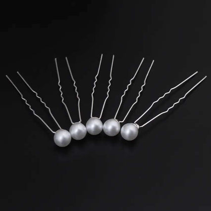 20 Pcs Wedding Hairpins with Pearls in White V1237-ZY-506-0375