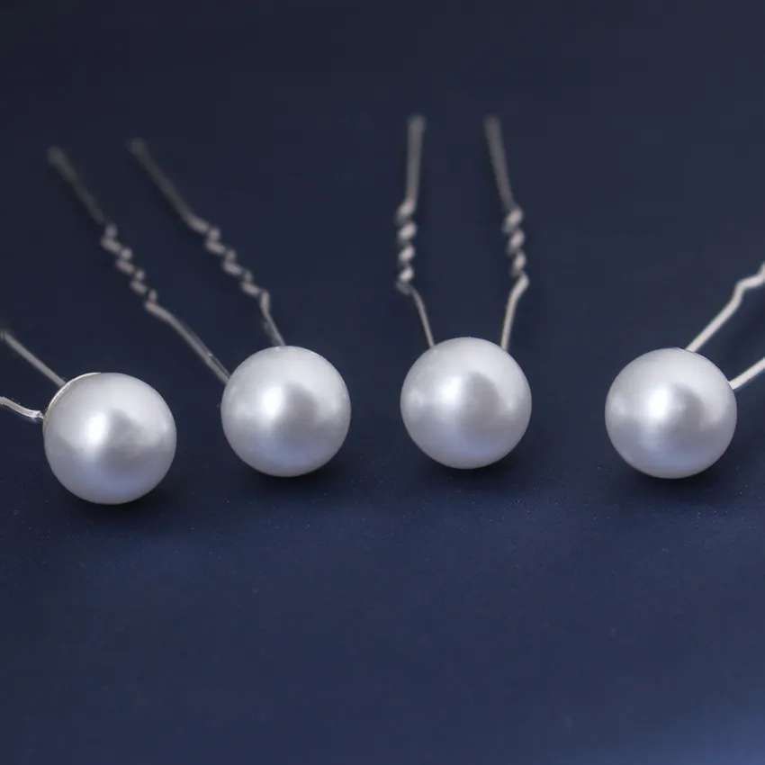 20 Pcs Wedding Hairpins with Pearls in White V1237-ZY-506-0375