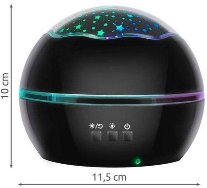 Galaxy Lamp Star Projector with Underwater Effect for Magical Atmosphere, Black V1237-ZY-506-0379