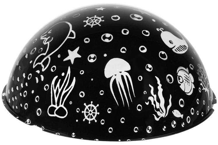 Galaxy Lamp Star Projector with Underwater Effect for Magical Atmosphere, Black V1237-ZY-506-0379