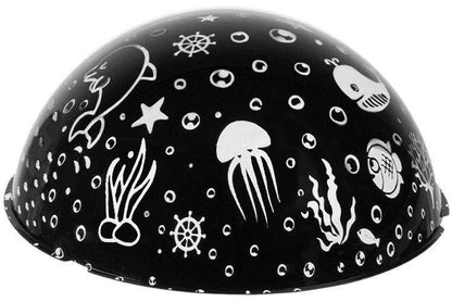 Galaxy Lamp Star Projector with Underwater Effect for Magical Atmosphere, Black V1237-ZY-506-0379