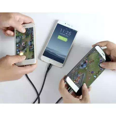 3-in-1 Charging Cable Micro USB Lightning Type-C, Black V1237-ZY-506-0382