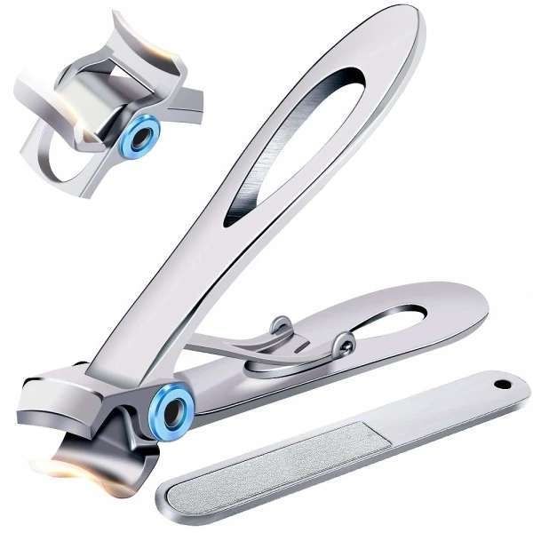 Nail Clippers for Thick Nails Silver, Avoid Complicated Trimming V1237-ZY-506-0383