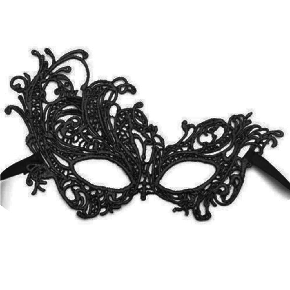 Black Masquerade Mask Eye Face Mask V1237-ZY-506-0385