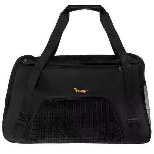 Pet Carrier Transport Bag, Black - Safe and Comfortable for Pets V1237-ZY-506-0387