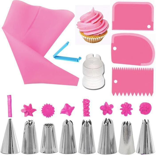 Blue Tulle Set with Liquor Bag, Liquor Tweezers, and Dough Scraper, 14 Pieces V1237-ZY-506-0390