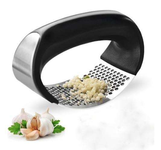 Black Steel Garlic Press V1237-ZY-506-0392