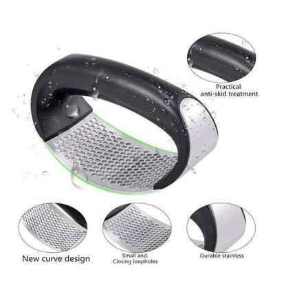 Black Steel Garlic Press V1237-ZY-506-0392