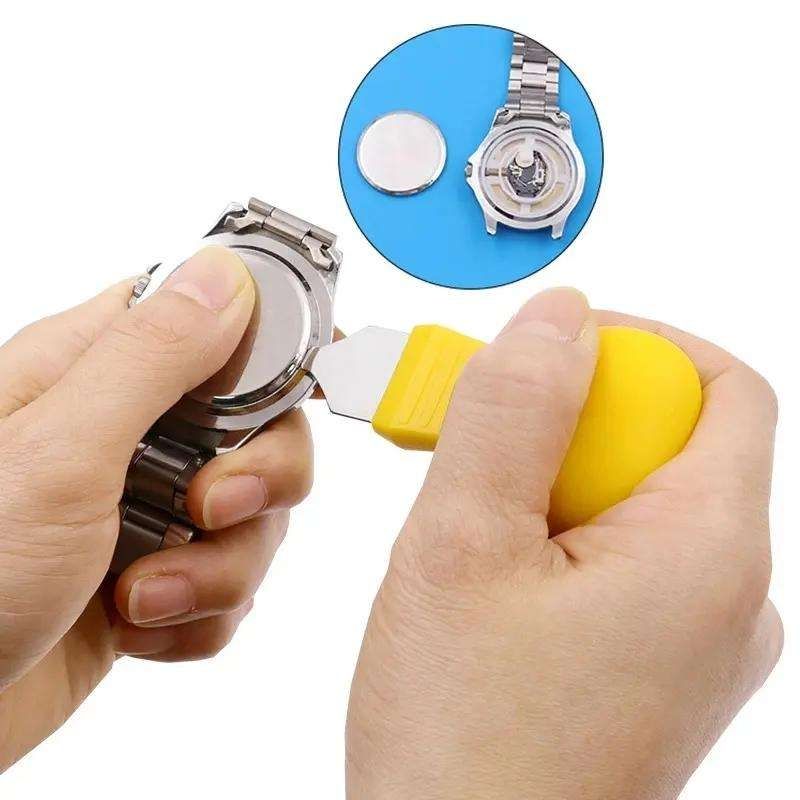Watch Battery Replacement Tool, Case Opener, Yellow V1237-ZY-506-0396