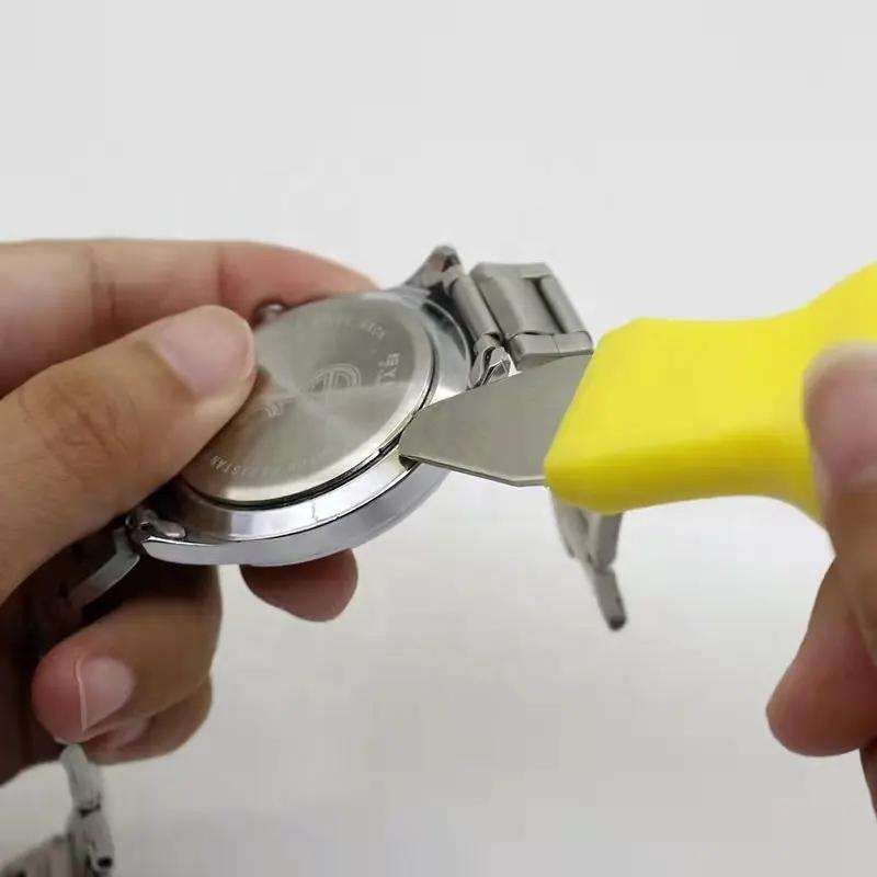 Watch Battery Replacement Tool, Case Opener, Yellow V1237-ZY-506-0396