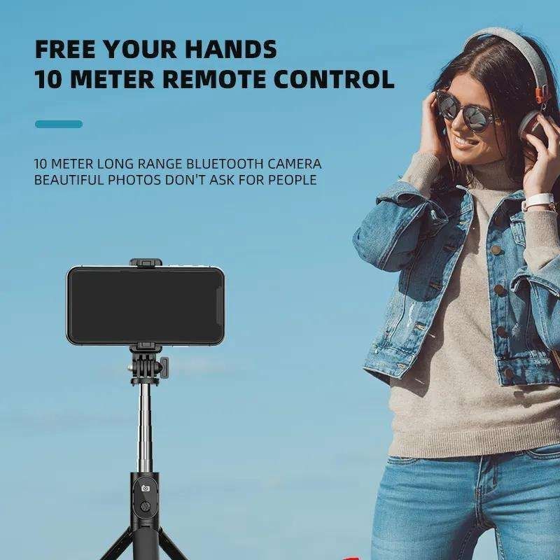 Bluetooth Mobile Stand P20S with Remote Control, Extendable, Compatible with iPhone Samsung V1237-ZY-506-0399