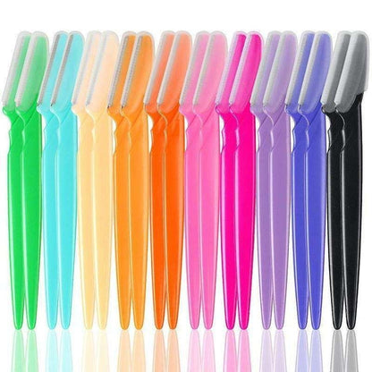 6-pack MultiColor Eyebrow Beard Knife Trimmer, 1.2mm V1237-ZY-506-0405