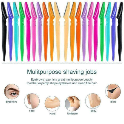 6-pack MultiColor Eyebrow Beard Knife Trimmer, 1.2mm V1237-ZY-506-0405