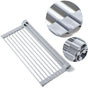 Foldable Stainless Steel Dish Rack, Silver V1237-ZY-506-0406