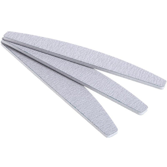 5-pack Nail File Half Moon Zebra, 100/100, Grey V1237-ZY-506-0409