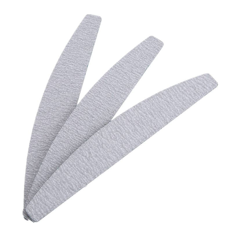 5-pack Nail File Half Moon Zebra, 100/100, Grey V1237-ZY-506-0409