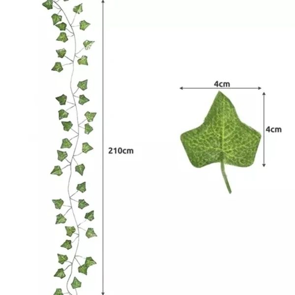 6m Ivy Garland, Green, Maintenance Free V1237-ZY-506-0410