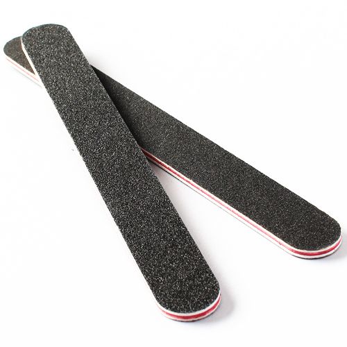 3pcs Straight Double-Sided Files 100/180 Grit, Black V1237-ZY-506-0411