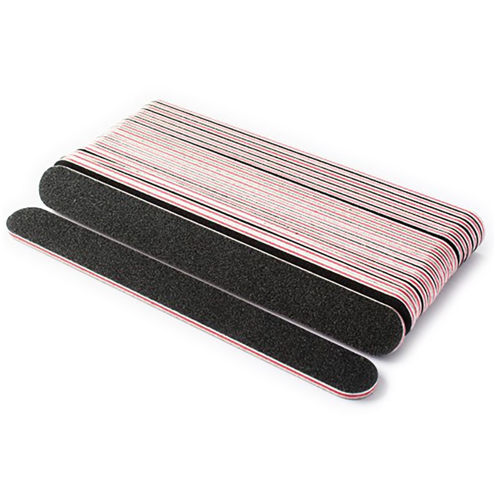 3pcs Straight Double-Sided Files 100/180 Grit, Black V1237-ZY-506-0411