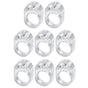 8-Pack Clear Door Handle Stops, 1.57\ V1237-ZY-506-0415