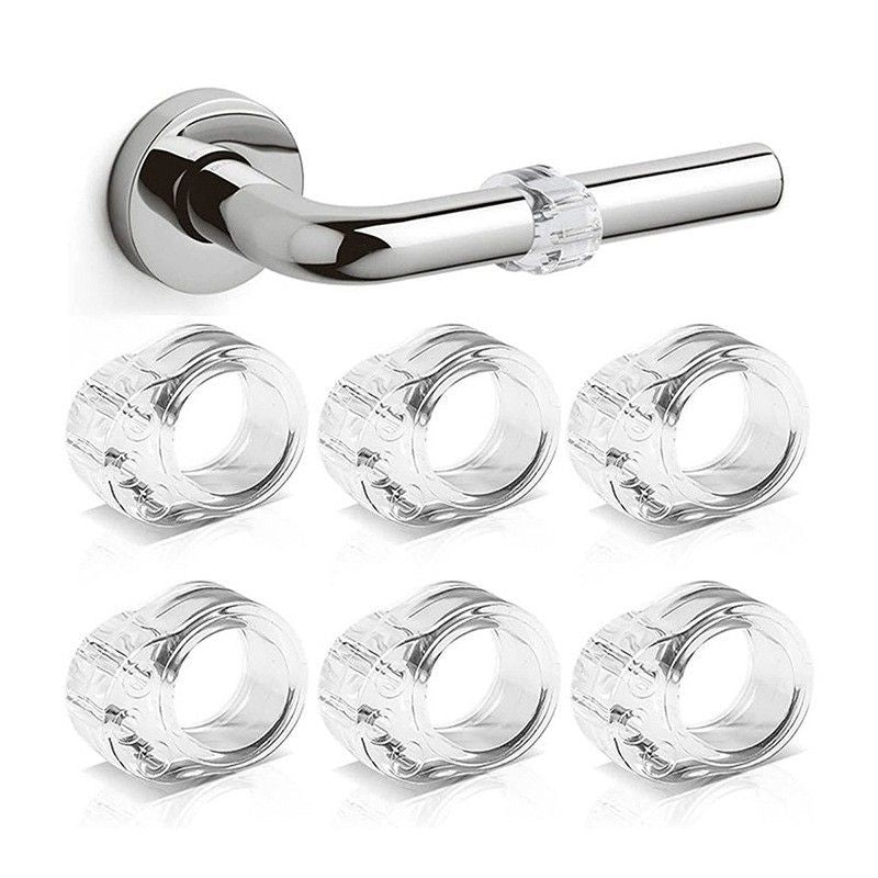 8-Pack Clear Door Handle Stops, 1.57\ V1237-ZY-506-0415