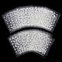 White nail decorations flowers stickers, 10 sheets V1237-ZY-506-0417