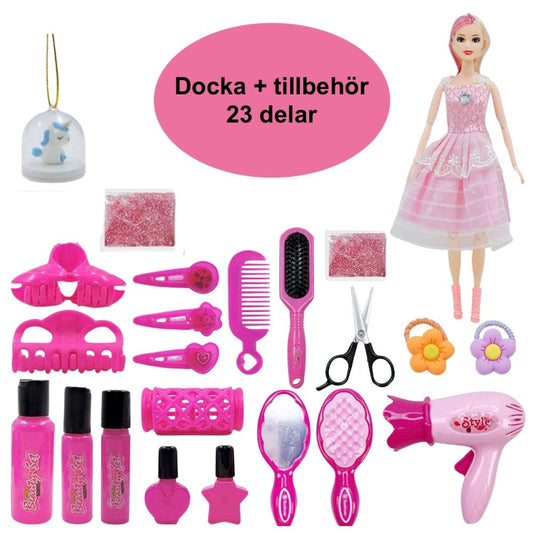 23-Piece Doll with Accessories, Barbie-Inspired Style MultiColor V1237-ZY-506-0419