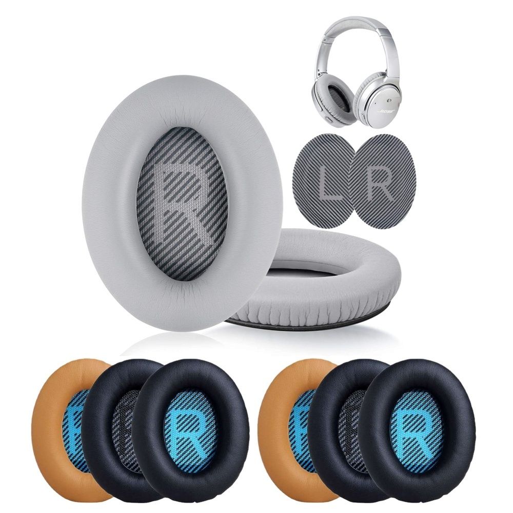 Ear Pads for Bose QC35 QC25 QC15 AE2 Headphones, Black V1237-ZY-506-0422