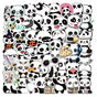 50pcs Graffiti Stickers Waterproof MultiColor Animal Design for Laptop Skate, Compatible with Panda V1237-ZY-506-0423