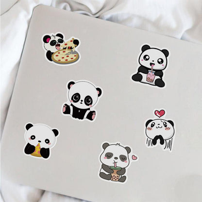 50pcs Graffiti Stickers Waterproof MultiColor Animal Design for Laptop Skate, Compatible with Panda V1237-ZY-506-0423