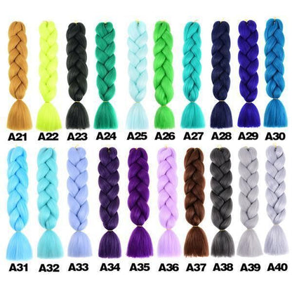 Brown Gradient Reggae Braids, 6 Giant Braids V1237-ZY-506-0436