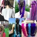 Brown Gradient Reggae Braids, 6 Giant Braids V1237-ZY-506-0436