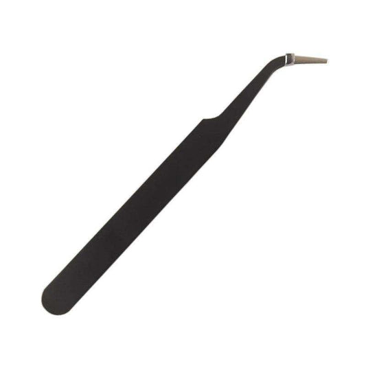 Black Tweezers for Nail Decorations and Eyelash Extensions V1237-ZY-506-0461