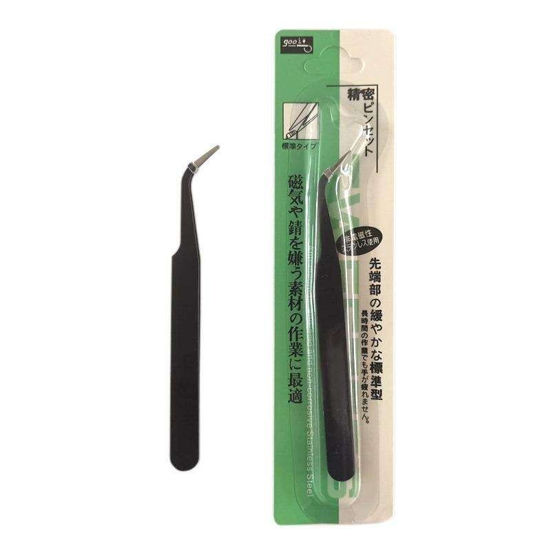 Black Tweezers for Nail Decorations and Eyelash Extensions V1237-ZY-506-0461