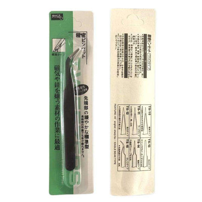 Black Tweezers for Nail Decorations and Eyelash Extensions V1237-ZY-506-0461