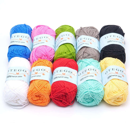 10-pack Cotton Yarn 150g MultiColor, for Knitting and Crochet V1237-ZY-506-0462