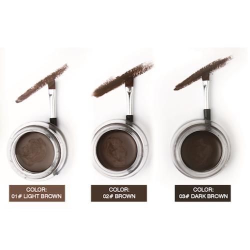 Eyebrow Pomade Dark Brown 2in1 Eyeliner V1237-ZY-506-0463