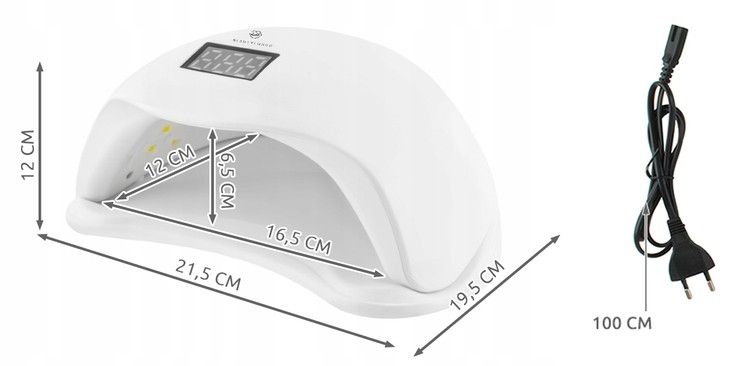 48W UV lamp for gel polish with motion sensor, White V1237-ZY-506-0465