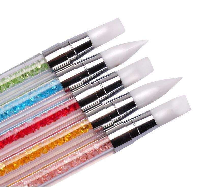5pcs UV brushes silicone double-sided multicolor V1237-ZY-506-0474