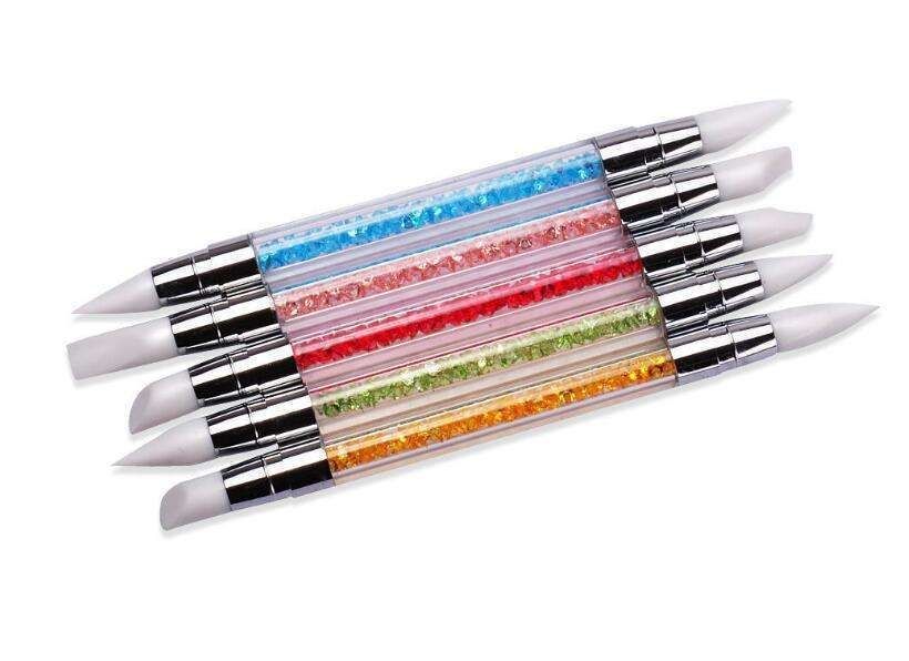 5pcs UV brushes silicone double-sided multicolor V1237-ZY-506-0474
