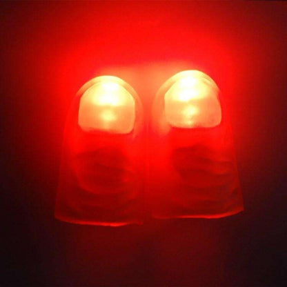 2pcs Magic Glow Thumb Lights for Party Tricks, Red V1237-ZY-506-0477